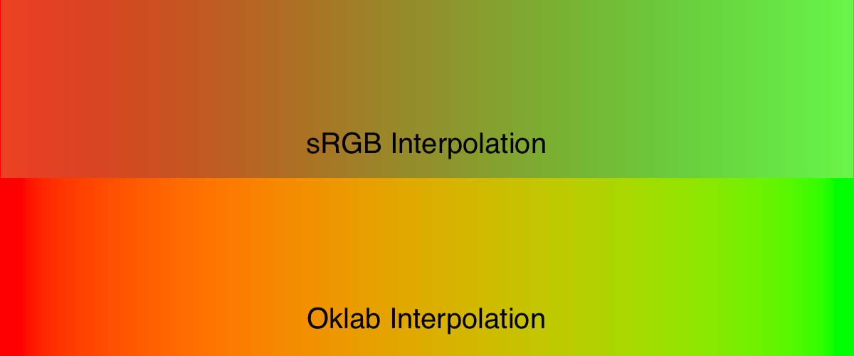 Oklab vs sRGB